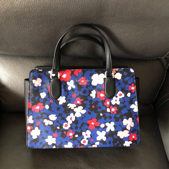 Kate spade floral multi satchel handbag